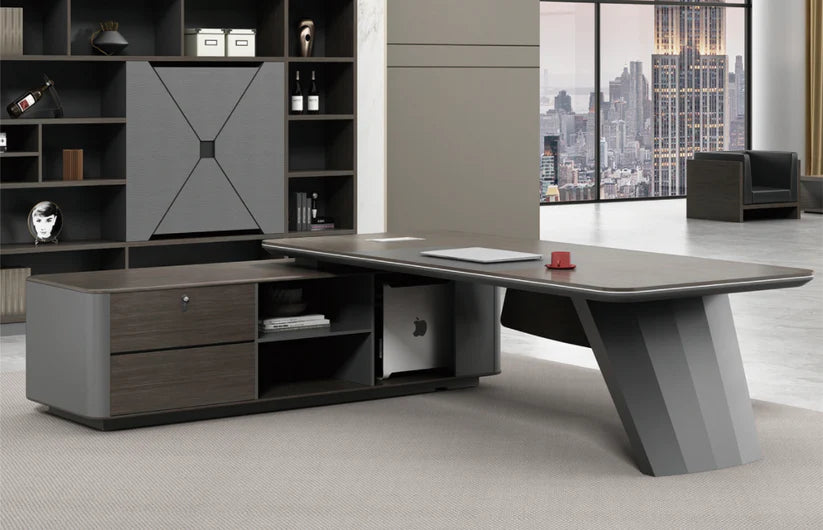 Enhance Your Workspace with DeskOne's Corner Computer Desk with Hutch