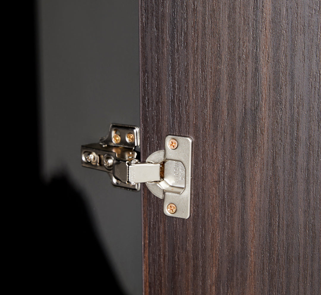 Titan Walnut PlyWood Bookshelf with Storage Cabinet – Modern Shelving Unit