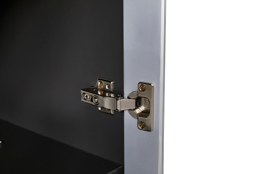 Titan Walnut Plywood Bookshelf with Glass Display and Storage Cabinet – Contemporary Design