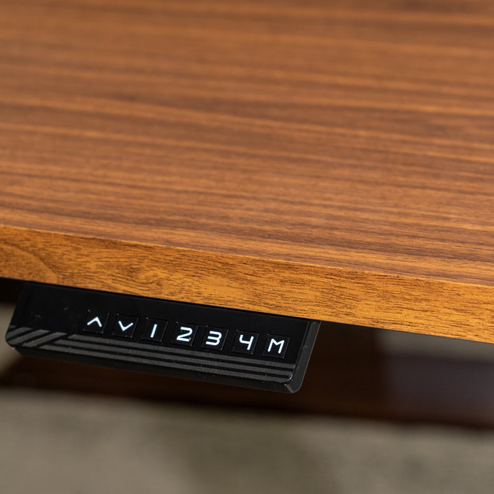 L-Shaped 3-Leg Standing Desk With Dual Tabletop and Triple Motors