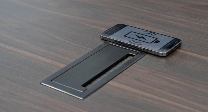 Wireless Charging Cable Box for Corner Desk – Desk Accessory