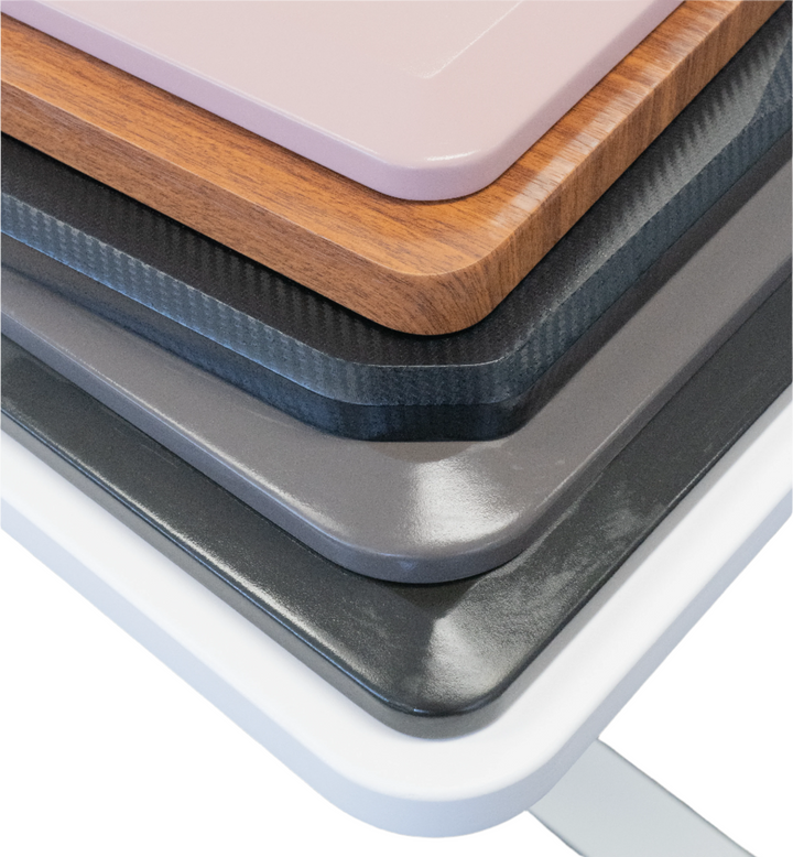 X-Series Gaming Desk Top  | Black Carbon Fiber Texture | 1600x800mm, 1800x800mm