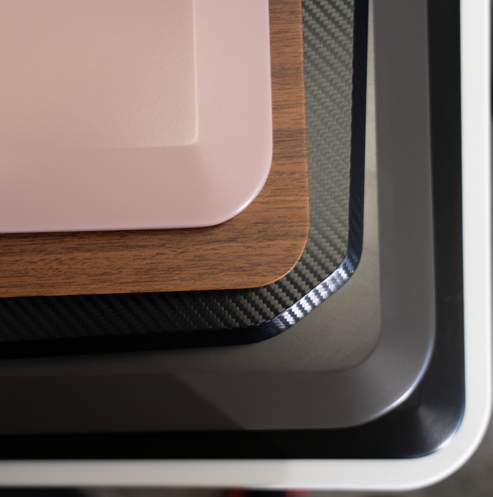 X-Series Gaming Desk Top  | Black Carbon Fiber Texture | 1600x800mm, 1800x800mm