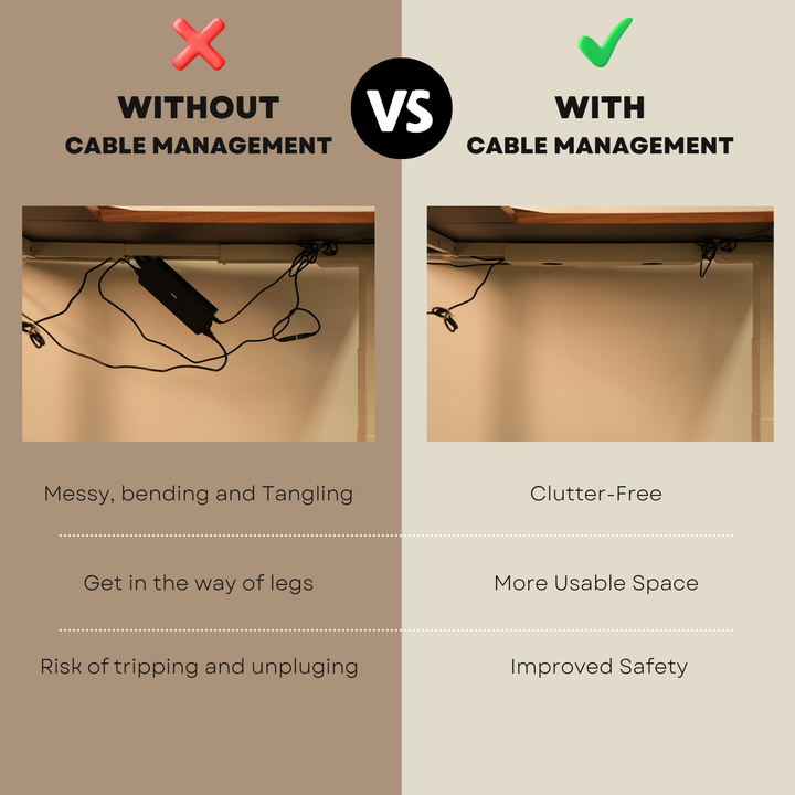 Desk One Sit/stand Desk Cable Management Tray