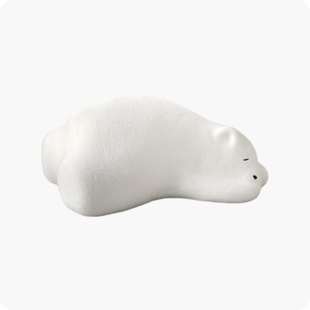 OGMAY Sleeping Bear Lazy Sofa Animal Seat Creative Polar Bear Celebrity Lying Bear Backrest Pillow