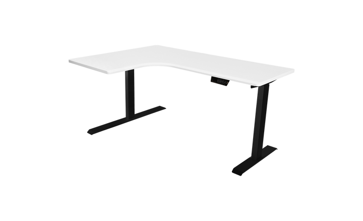 L-Shaped Corner Adjustable Standing Desk With Dual Motors