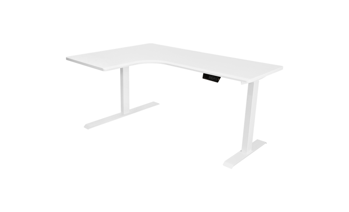 L-Shaped Corner Adjustable Standing Desk With Dual Motors