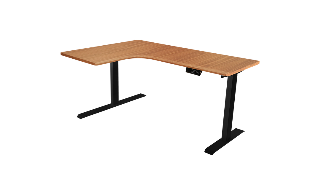 L-Shaped Corner Adjustable Standing Desk With Dual Motors
