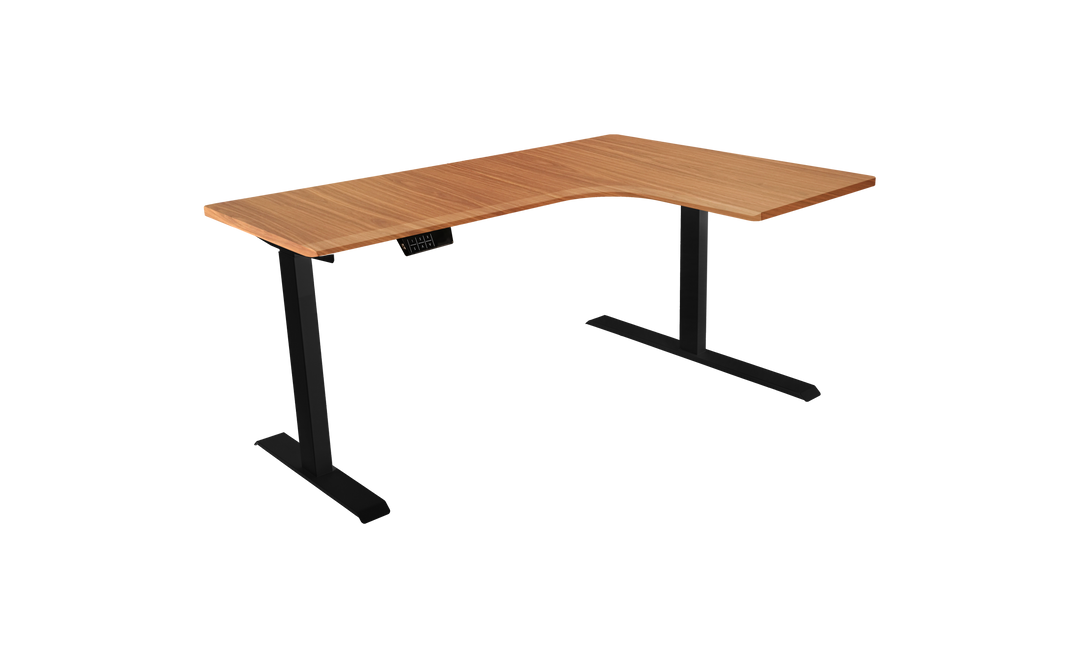 L-Shaped Corner Adjustable Standing Desk With Dual Motors