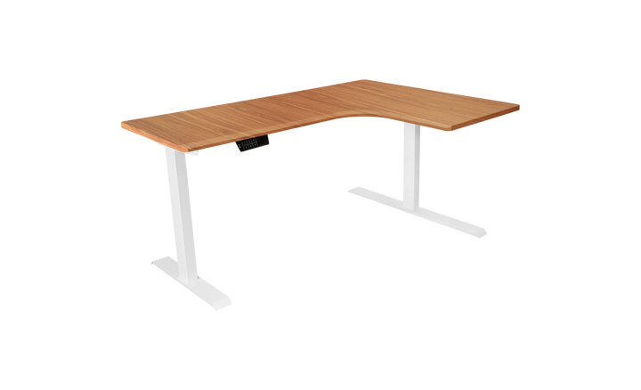 L-Shaped Corner Adjustable Standing Desk With Dual Motors