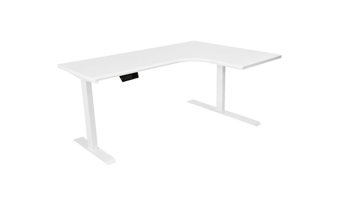 L-Shaped Corner Adjustable Standing Desk With Dual Motors