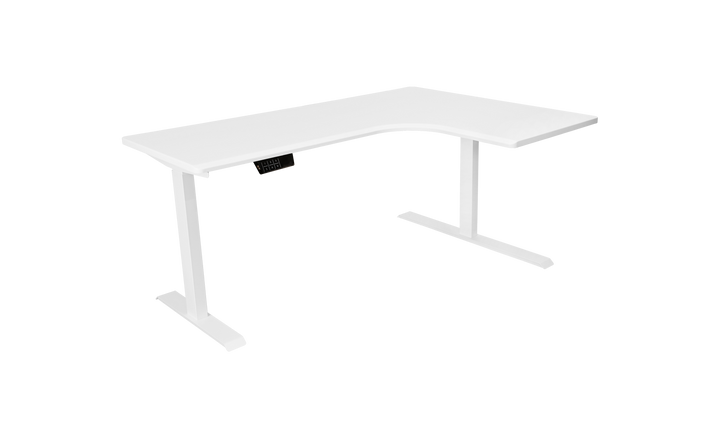 L-Shaped Corner Adjustable Standing Desk With Dual Motors