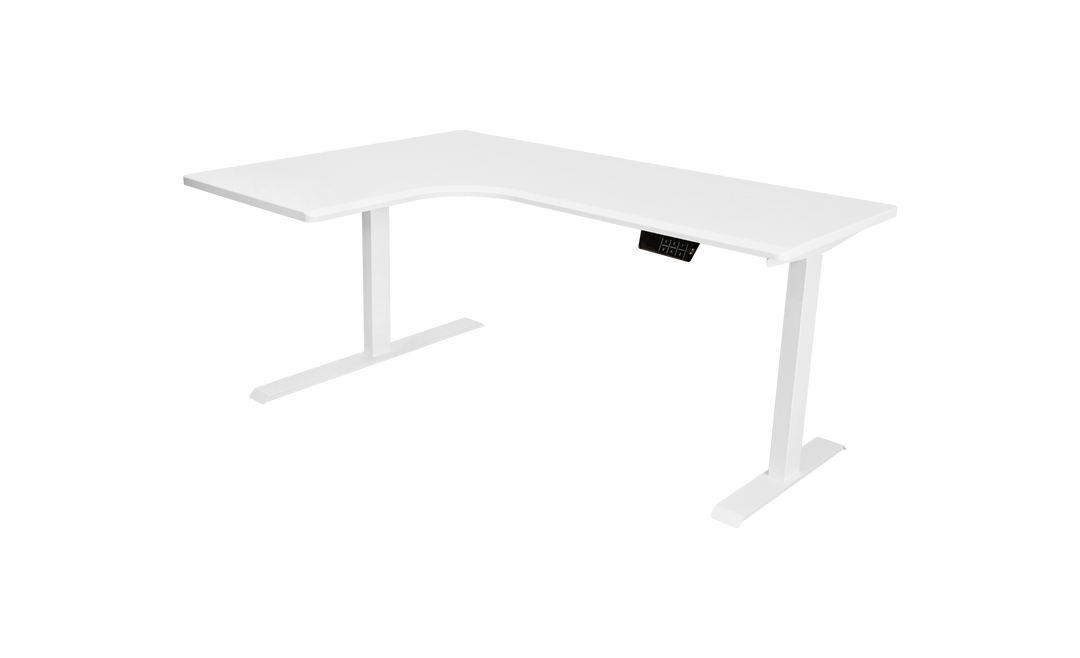L-Shaped Corner Adjustable Standing Desk With Dual Motors