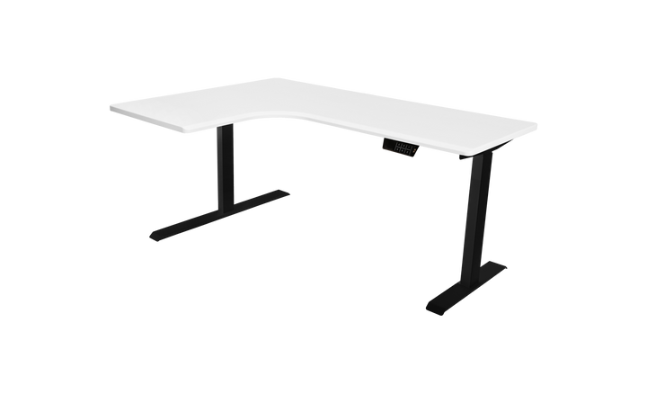L-Shaped Corner Adjustable Standing Desk With Dual Motors