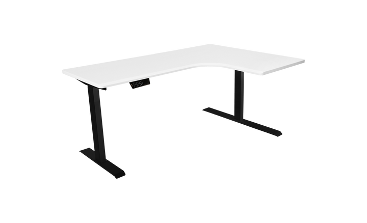 L-Shaped Corner Adjustable Standing Desk With Dual Motors
