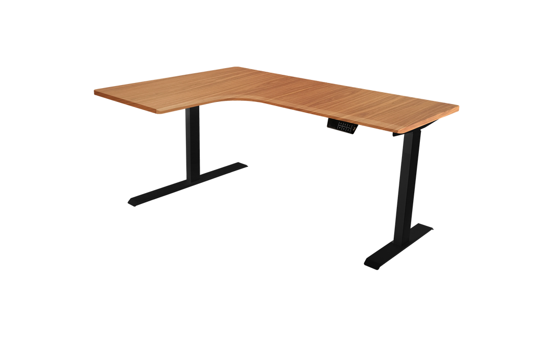 L-Shaped Corner Adjustable Standing Desk With Dual Motors