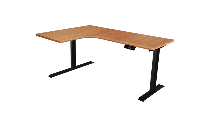 L-Shaped Corner Adjustable Standing Desk With Dual Motors