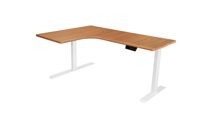 L-Shaped Corner Adjustable Standing Desk With Dual Motors