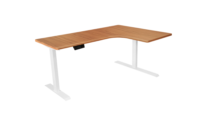 L-Shaped Corner Adjustable Standing Desk With Dual Motors