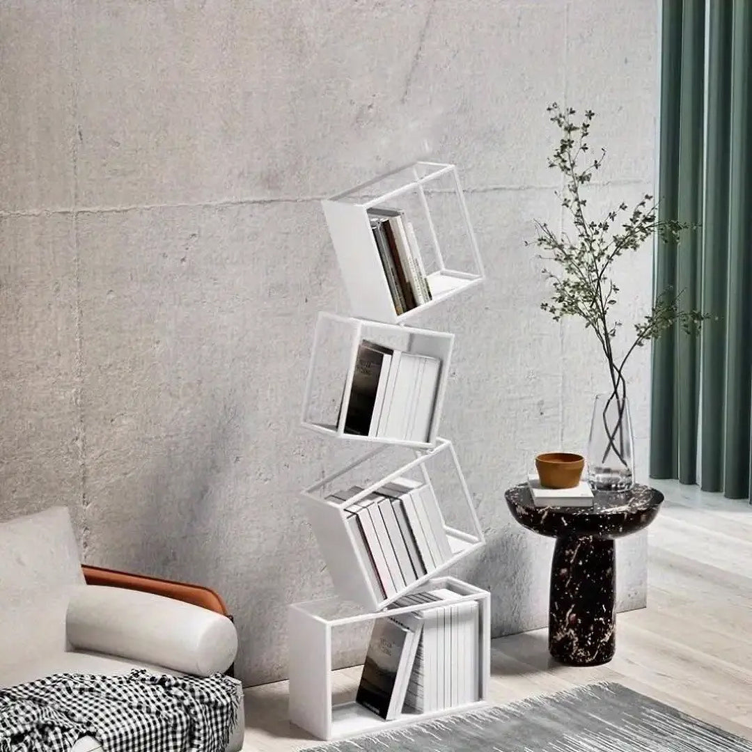 Desk One Modern Metal Bookshelf