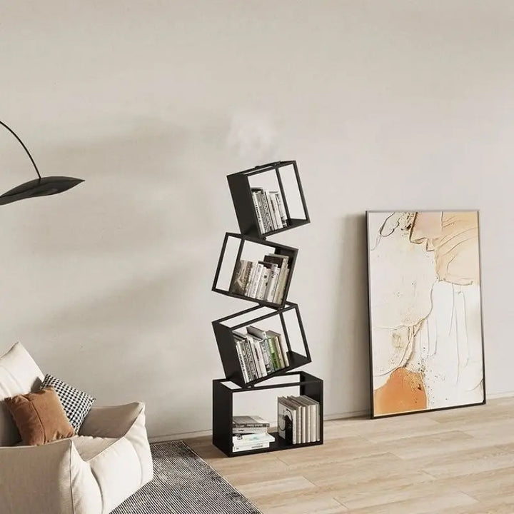 Desk One Modern Metal Bookshelf