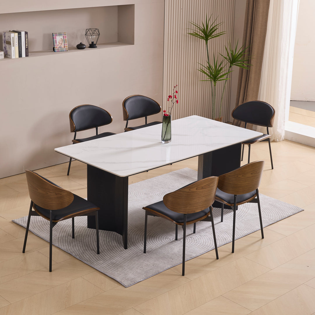 Calacatta sintered stone dining table from an Australian furniture retailer