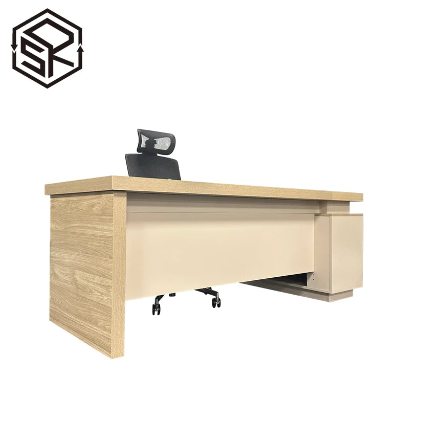 Perfect Wood L-Shaped Corner Desktop Computer Table -  DeskOne