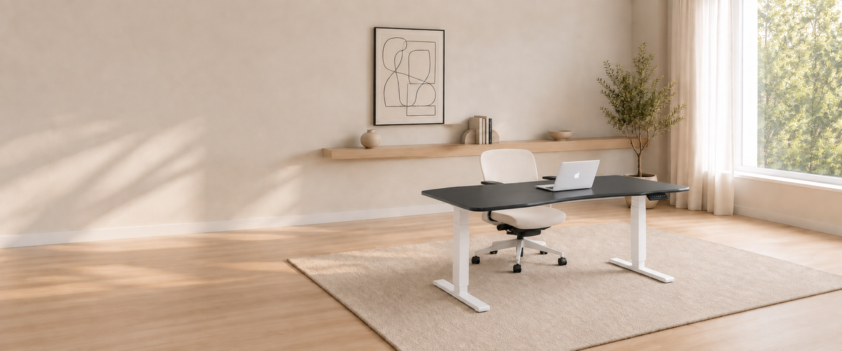 Dual-motor Triple Stage Sit Stand Desk