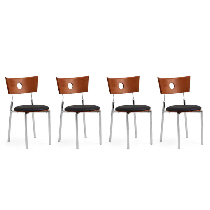 Desk One Holiday Mid-Century Cut-Out Back Dining Chair