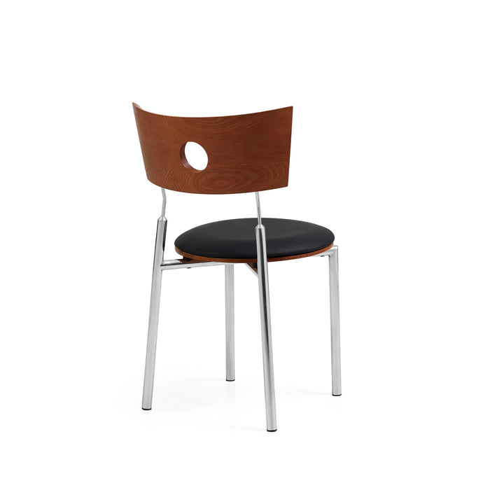 Desk One Holiday Mid-Century Cut-Out Back Dining Chair