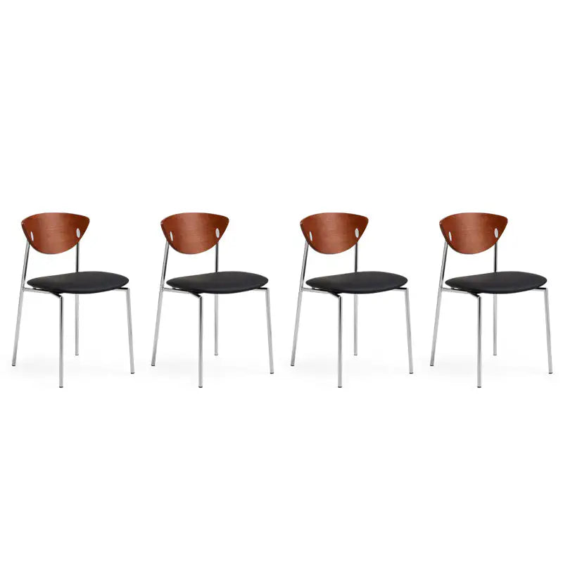 Desk One Rocco Mid-Century Curved Back Dining Chair
