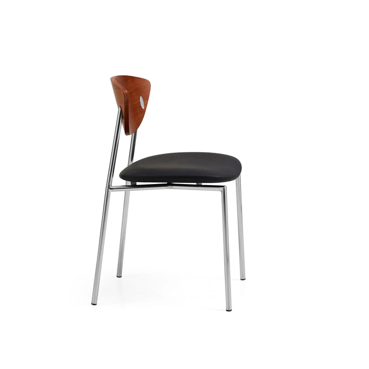 Desk One Rocco Mid-Century Curved Back Dining Chair