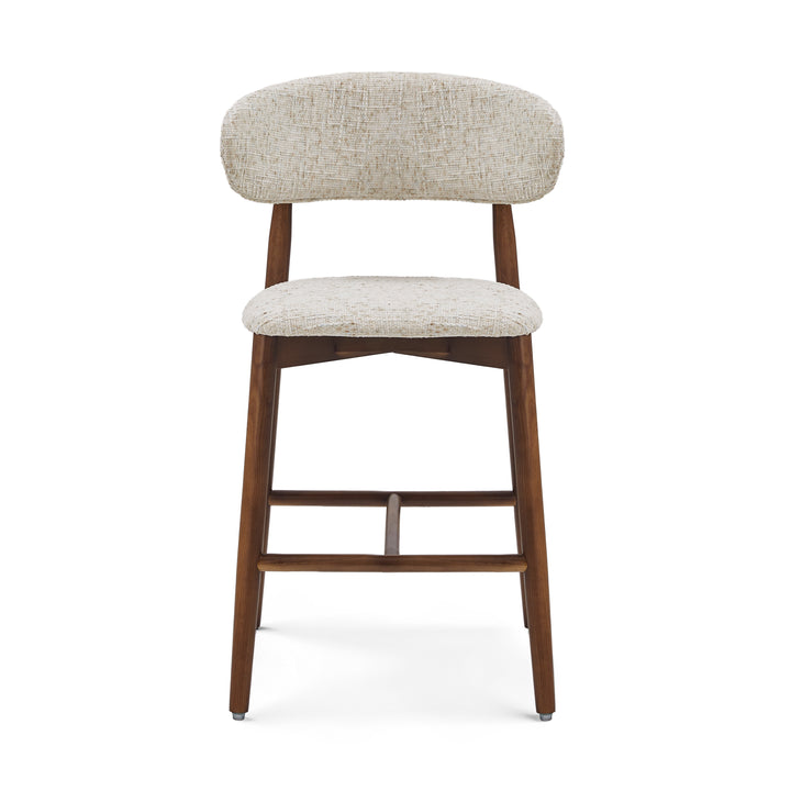 Desk One Liora Curved Back Upholstered Counter Stool