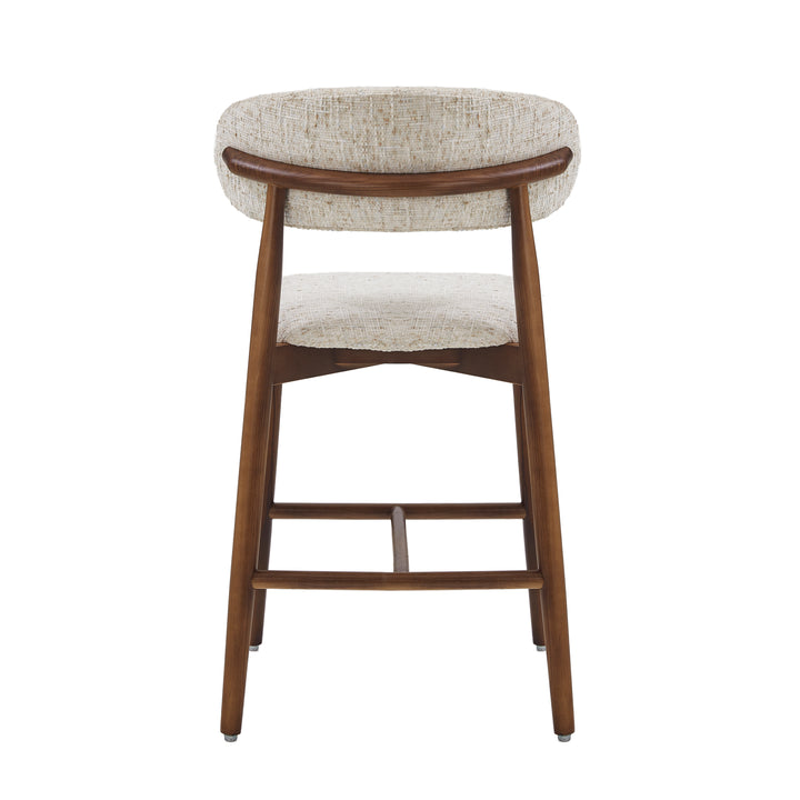 Desk One Liora Curved Back Upholstered Counter Stool