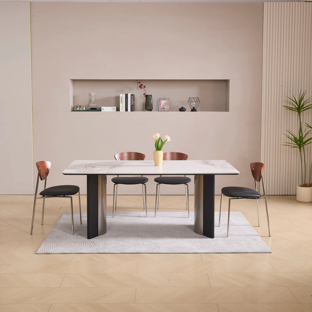 Desk One Rocco Mid-Century Curved Back Dining Chair