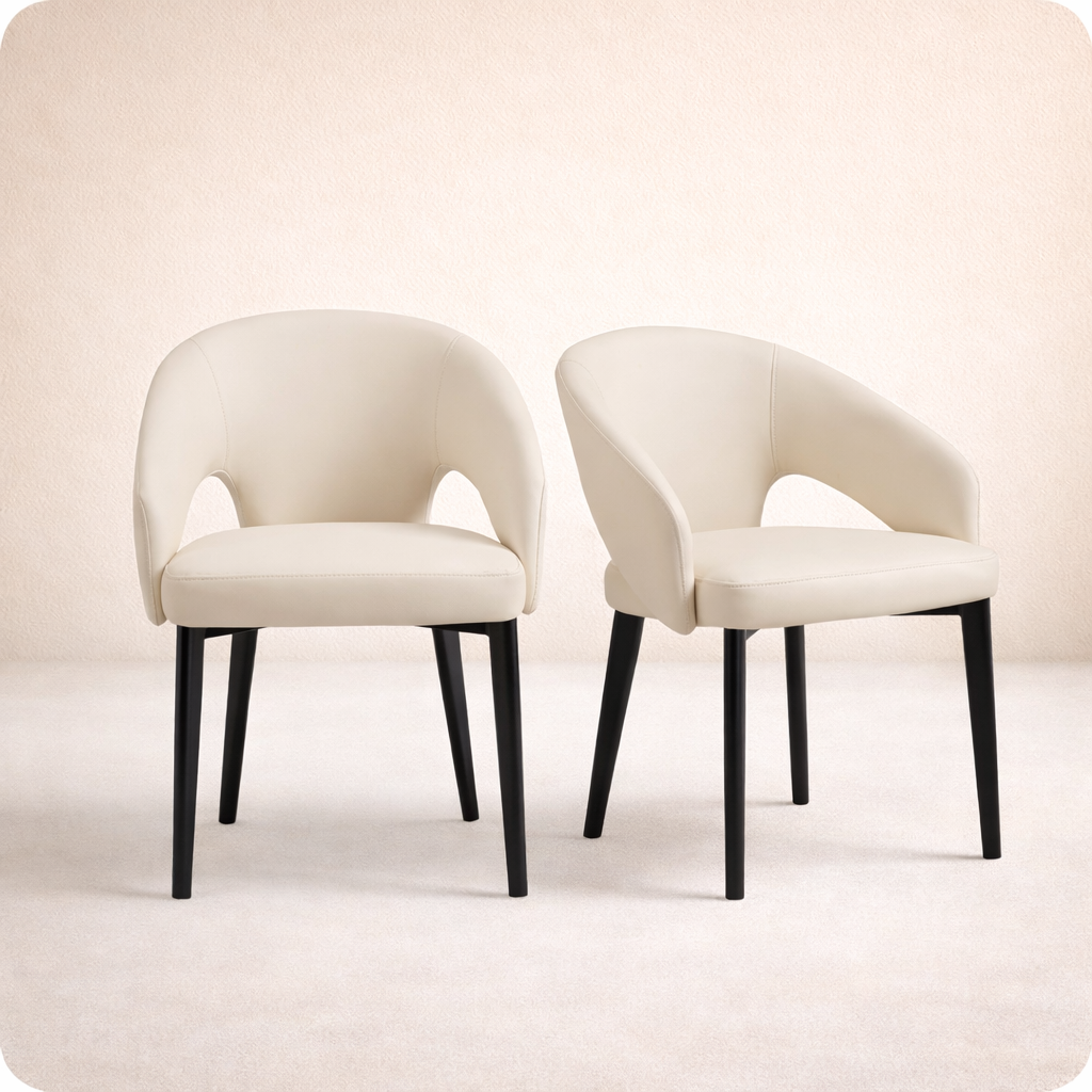 1. Desk One OliMaré Curved PU Leather Chair