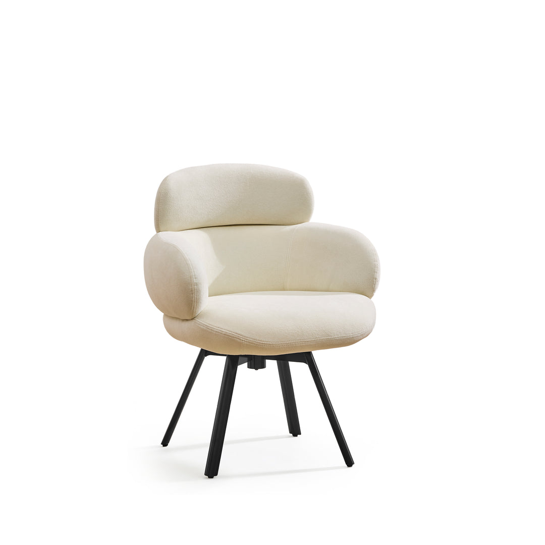 Desk One Elara Curved Upholstered Guest Chair