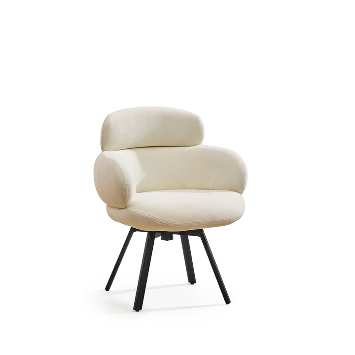 Desk One Elara Curved Upholstered Guest Chair