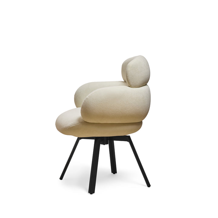 Desk One Elara Curved Upholstered Guest Chair
