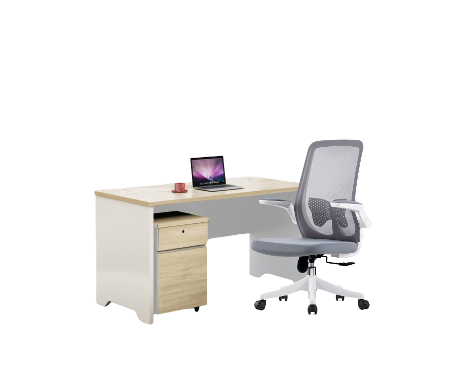 1. Compact Office Desk with Chair Combo
