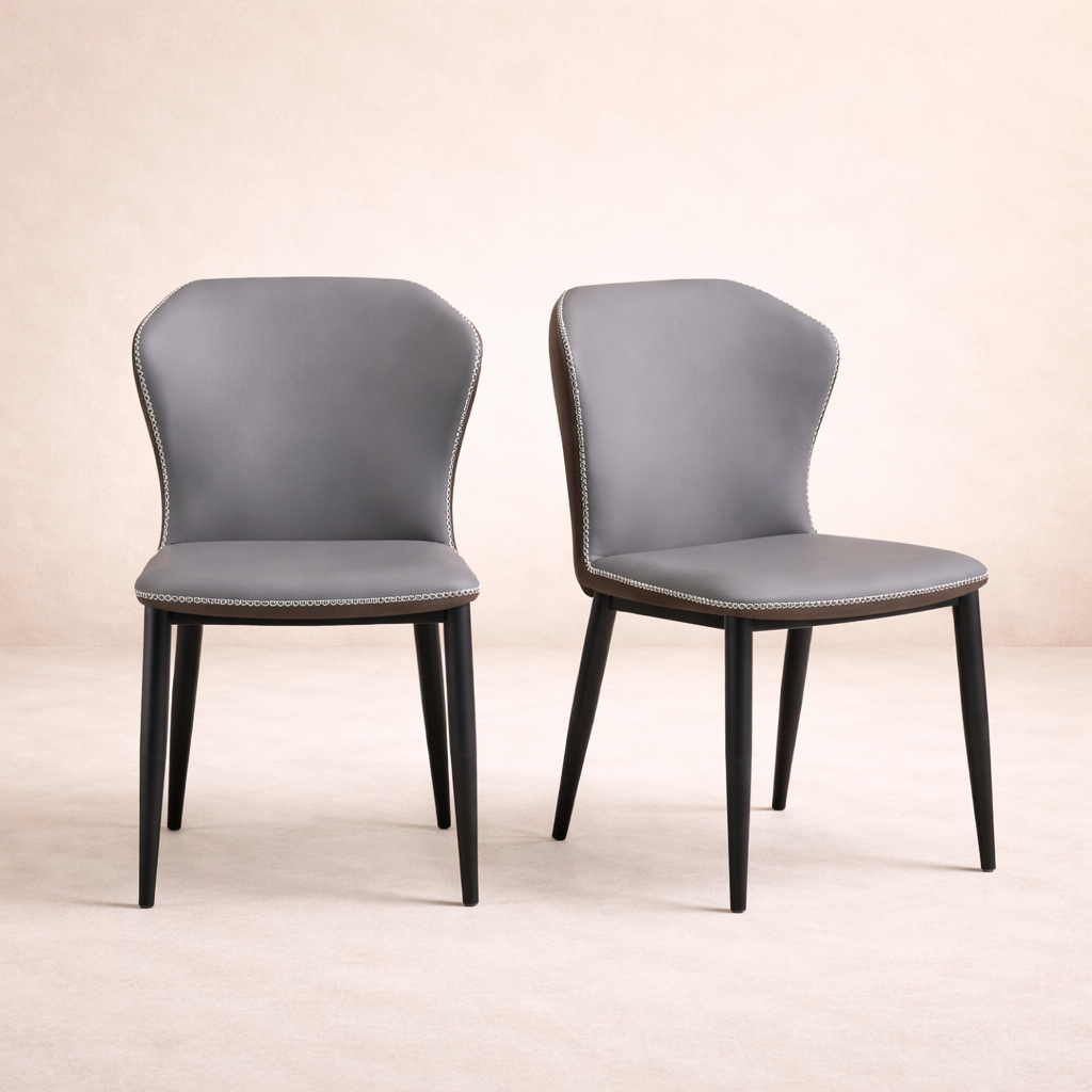 2. Desk One Lumo Curved PU Leather Chair