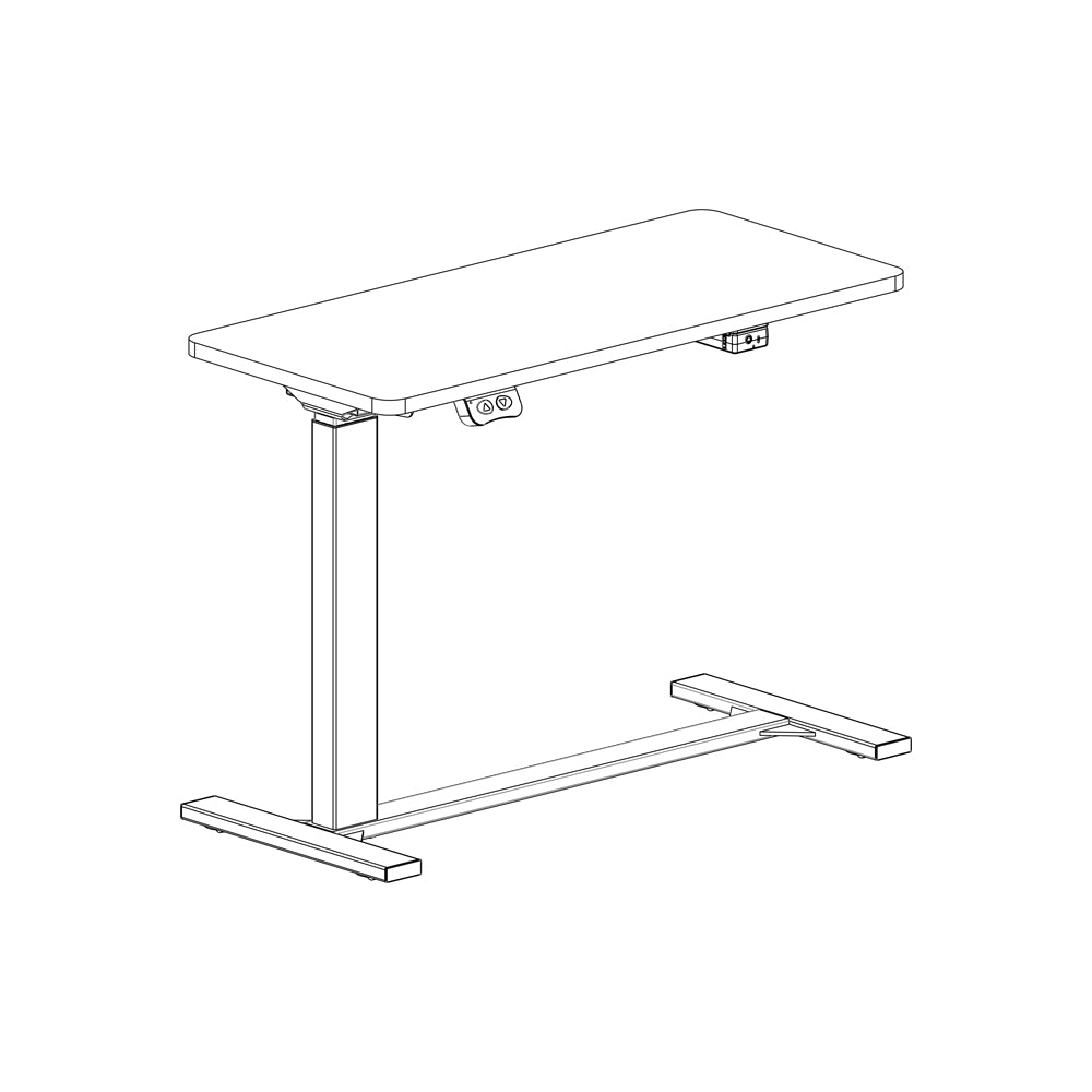 Desk One Electric sit/stand overbed desk