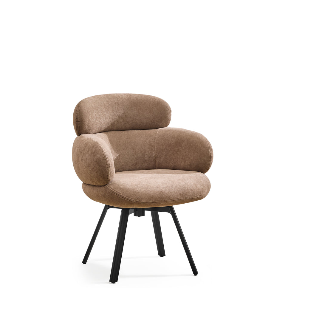 Desk One Elara Curved Upholstered Guest Chair