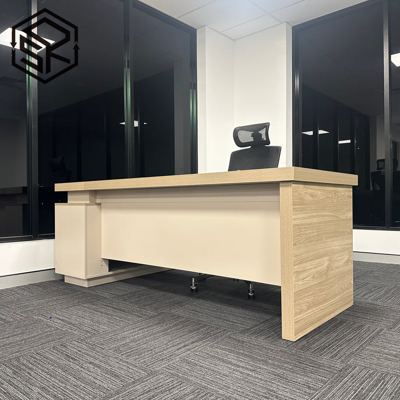 Perfect Wood L-Shaped Corner Desktop Computer Table