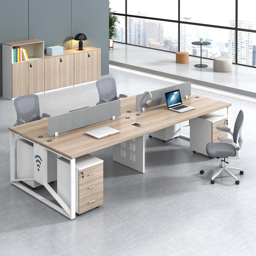 L Shaped Desk K601 Rose Wood: Executive Elegance Meets Functionality