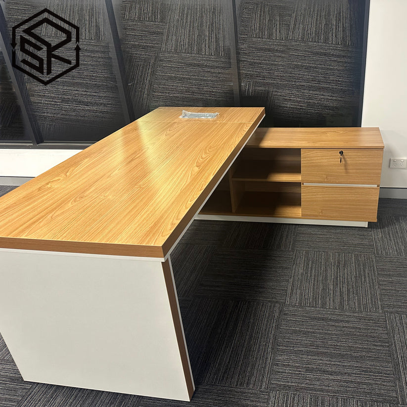 Home Office with DeskOne: A Stylish Corner Desk with Storage
