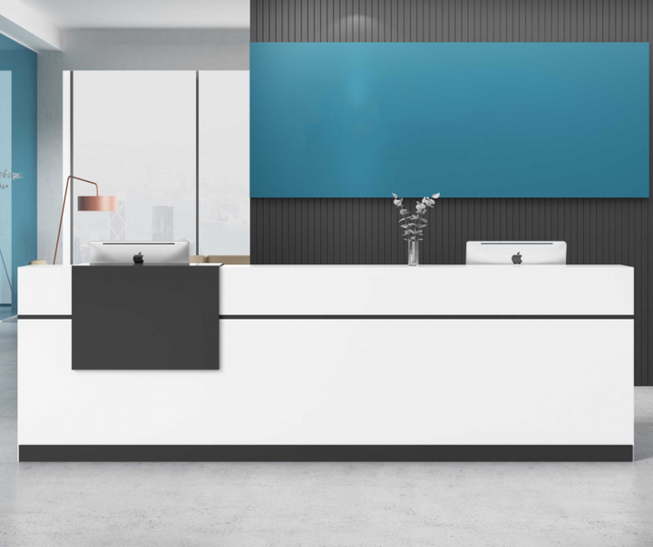 Front Reception Desk With Cabinet