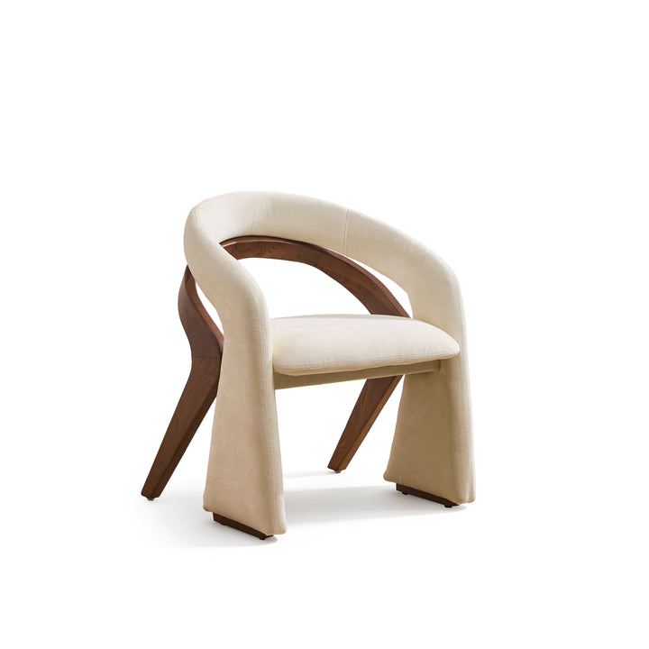 Desk One Aveline Curved Upholstered Guest Chair