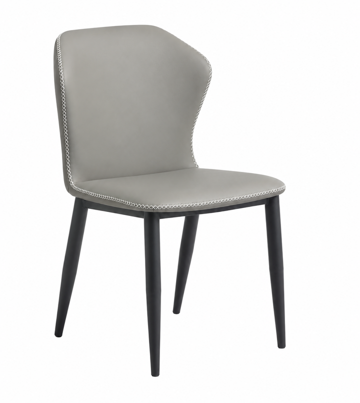 Desk One Lumo - Curved PU Leather & Edge Stitch Dining Chair