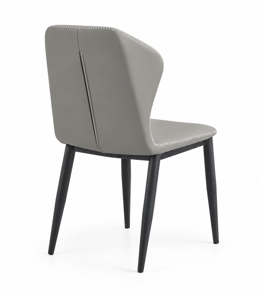 Desk One Lumo - Curved PU Leather & Edge Stitch Dining Chair